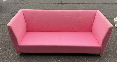 Lot 779 - A DESIGNERS GUILD PINK SOFA