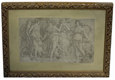 Lot 57 - A 17TH CENTURY ENGRAVING, POLIDORO DA CARAVAGGIO