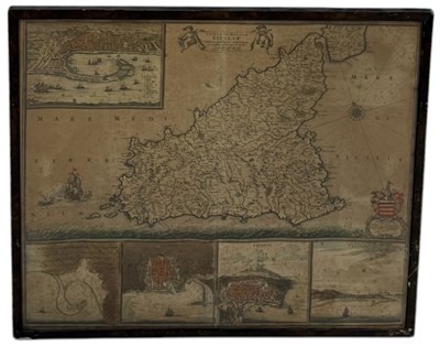 Lot 692 - FREDERICK DE WIT: A 17TH CENTURY MAP OF SICILY