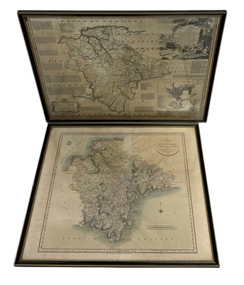 Lot 696 - TWO 19TH CENTURY MAPS OF DEVONSHIRE, JOHN CARY AND EMAN BOWEN