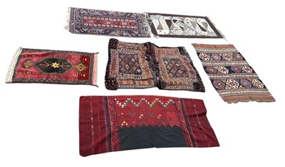 Lot 116 - PERSIAN CARPETS AND TEXTILES, TO INCLUDE FISH PATTERN