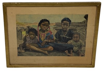 Lot 620 - GUNTER REINFELDT (20TH CENTURY): A WATERCOLOUR...