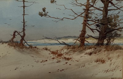 Lot 636 - WILLIAM SAMUEL PARKYN (BRITISH 1875-1949): A WATERCOLOUR PAINTING ON PAPER DEPICTING A RIVER SCENE