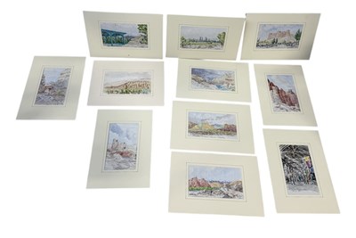 Lot 651 - JOHN CODRINGTON (BRITISH 1898-1991): A GROUP OF ELEVEN WATERCOLOUR PAINTINGS ON PAPER DEPICTING VIEWS OF AFGHANISTAN IN KABUL, HERAT