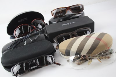 Lot 1161 - A VARIETY OF DESIGNER SUNGLASSES/ GLASSES BRANDED, ASSORTED INC CASES (6)