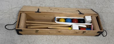 Lot 883 - A CROQUET SET, SPECIALLY SELECTED FOR THE TIMES