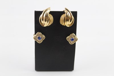 Lot 851 - A COLLECTION OF CHRISTIAN DIOR GOLD TONE CLIP ON EARRINGS