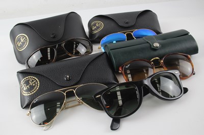 Lot 1165 - A COLLECTION OF DESIGNER RAYBAN SUNGLASSES INCLUDING CASES (5)