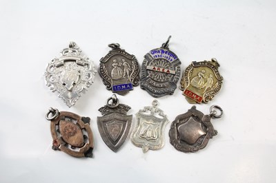 Lot 266 - EIGHT ANTIQUE HALLMARKED .925 STERLING SILVER MEDALLIONS