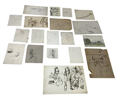 Lot 491 - ATTRIBUTED TO EDWARD LE BAS (BRITISH 1904-1966): A GROUP OF DRAWINGS INCLUDE NUDES