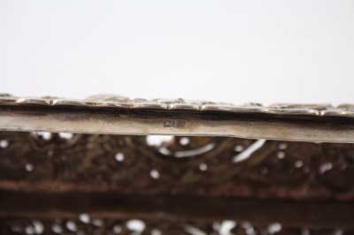 Lot 248 - AN ANTIQUE .925 STERLING SILVER JEWELLERY BOX