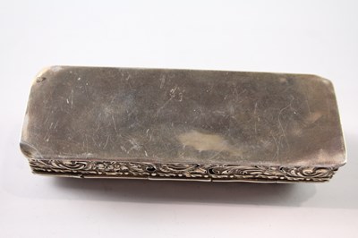 Lot 248 - AN ANTIQUE .925 STERLING SILVER JEWELLERY BOX