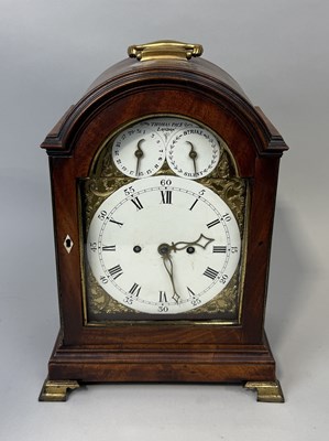 Lot 352 - A GEORGIAN BRACKET CLOCK BY THOMAS PACE OF LONDON