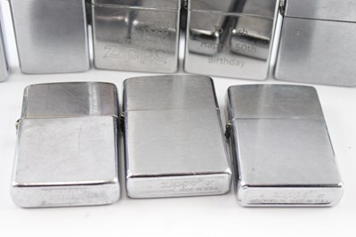 Lot 846 - A GROUP OF VINTAGE ZIPPO LIGHTERS, INCLUDING CHROME