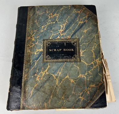 Lot 499 - A VICTORIAN SCRAP BOOK BELONGING TO A RELATIVE OF CAPTAIN JAMES MUDDLE