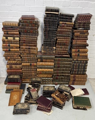 Lot 307 - A LARGE COLLECTION OF DECORATIVE BINDINGS, MOSTLY LEATHER BOUND BOOKS (QTY)