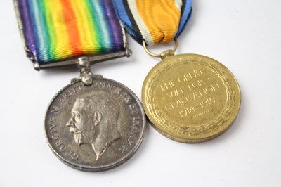 Lot 1184 - TWO WW1 MEDAL PAIR, GNR A. HUNT RA (2)