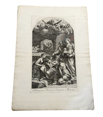 Lot 46B - JOHANN JACOB FREY (1681-1752): A GROUP OF FOUR LARGE 18TH CENTURY CLASSICAL ENGRAVINGS