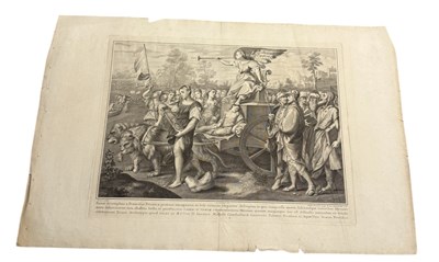 Lot 46E - A GROUP OF FIVE 18TH CENTURY CLASSICAL ENGRAVINGS, TO INCLUDE BY JOHANN JACOB FREY