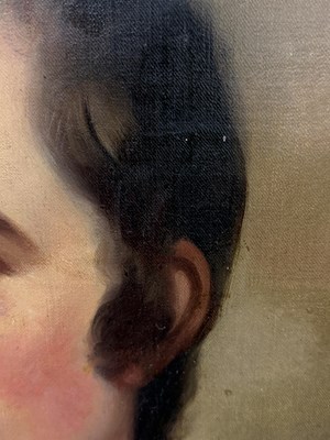 Lot 100 - MANNER OF SIR HENRY RAEBURN (SCOTTISH 1756-1823): AN OIL PAINTING ON CANVAS DEPICTING ROBERT BURNS (SCOTTISH POET AND LYRICIST 1759-1796)