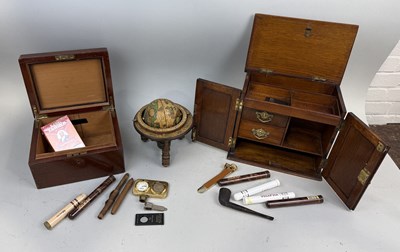 Lot 655 - CIGAR BOXES, CIGARS INCLUDING BALMORAL, AND A GLOBE