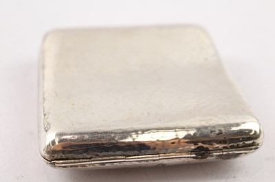 Lot 333 - A .925 STERLING SILVER HAMMERED CIGARETTE CASE