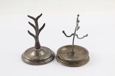 Lot 422 - TWO .925 STERLING SILVER JEWELLERY TREES (2)