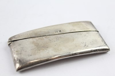 Lot 360 - A .925 STERLING SILVER PLAIN CARD CASE