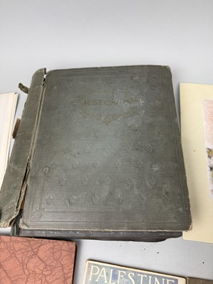 Lot 725 - A COLLECTION OF EPHEMERA, POSTCARD ALBUMS INCLUDING HOLY LAND, AND BLITZKREIG BY LARRY GORE