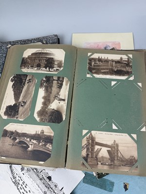 Lot 725 - A COLLECTION OF EPHEMERA, POSTCARD ALBUMS INCLUDING HOLY LAND, AND BLITZKREIG BY LARRY GORE