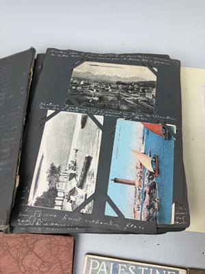 Lot 725 - A COLLECTION OF EPHEMERA, POSTCARD ALBUMS INCLUDING HOLY LAND, AND BLITZKREIG BY LARRY GORE