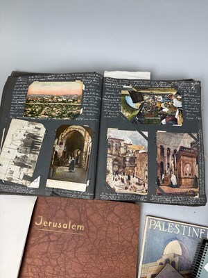 Lot 725 - A COLLECTION OF EPHEMERA, POSTCARD ALBUMS INCLUDING HOLY LAND, AND BLITZKREIG BY LARRY GORE