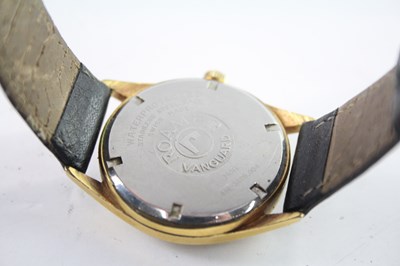 Lot 375 - A ROAMER VANGUARD GOLD TONE WATCH