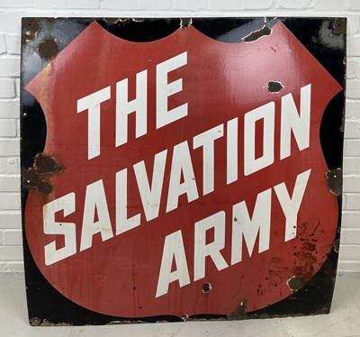 Lot 731 - A LARGE SALVATION ARMY ENAMEL SIGN