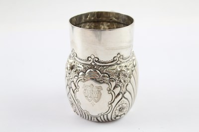 Lot 369 - A .925 STERLING SILVER CREAM JUG