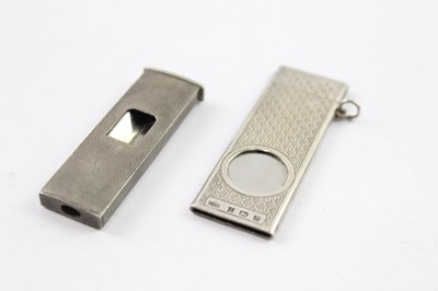 Lot 416 - TWO .925 STERLING SILVER CIGAR CUTTERS