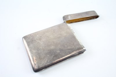 Lot 393 - A .925 STERLING SILVER PLAIN CALLING CARD CASE