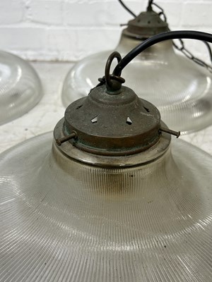 Lot 1000 - A SET OF FOUR INDUSTRIAL LAMPS