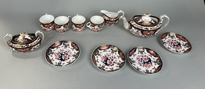 Lot 661 - ROYAL CROWN DERBY: A CHINA TEA SET FOR FOUR