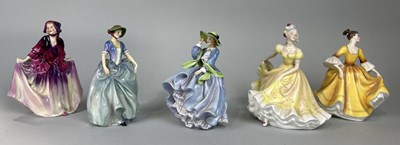 Lot 660 - FIVE ROYAL DOULTON STATUETTES (5)