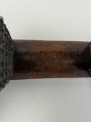 Lot 315 - A 19TH CENTURY ZULU CARVED WOODEN HEADREST