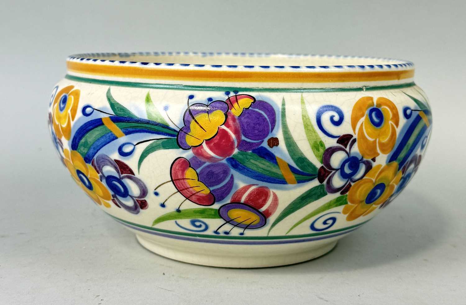 Lot 372 - A POOLE POTTERY CARTER SADLER ADAMS BOWL