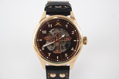 Lot 423 - A MEN'S BRADFORD EXCHANGE COMMEMORATIVE SPITFIRE WATCH