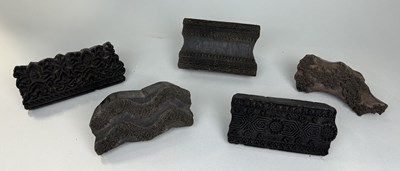 Lot 1255 - A GROUP OF FIVE PRINTING BLOCKS