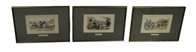 Lot 532G - A SET OF THREE ANTIQUE PRINTS 'SEA SIDE SKETCHES'