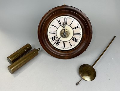 Lot 1244 - A VICTORIAN KITCHEN CLOCK