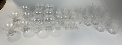 Lot 1213 - A COLLECTION OF BACCARAT GLASSWARE TO INCLUDE CHAMPAGNE GLASSES, BEAKER, SHERRY GLASSES (QTY)