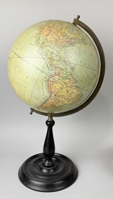 Lot 582 - A GEOGRAPHICAL INSTITUTE OF BRUSSELS GLOBE ON STAND BY MERZBACH AND FALK