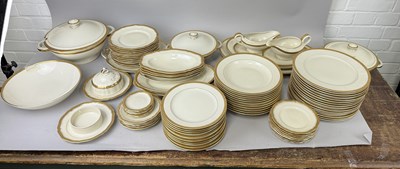 Lot 1151 - A LARGE COLLECTION OF ROSENTHAL PORCELAIN WITH PURE GOLD EDGES, 85 PIECES IN TOTAL