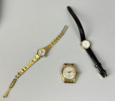 Lot 444A - A GENTLEMAN'S 15 WATERPROOF ORIS WRISTWATCH ALONG WITH TWO LADIES WATCHES